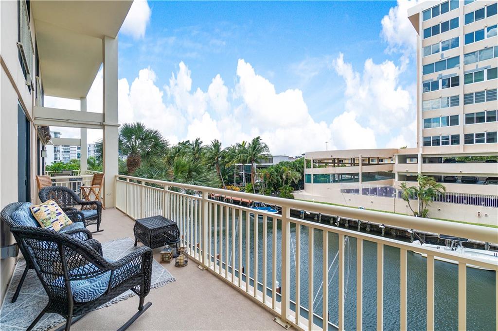 Terrance runs full length of condo