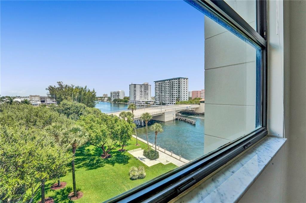 Views of the intracoastal waterway from the second bedroom.