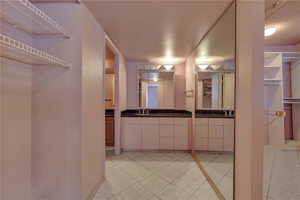  The primary bathroom.