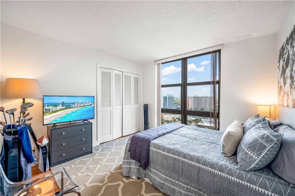 Guest room #1 is North facing with a large closet.