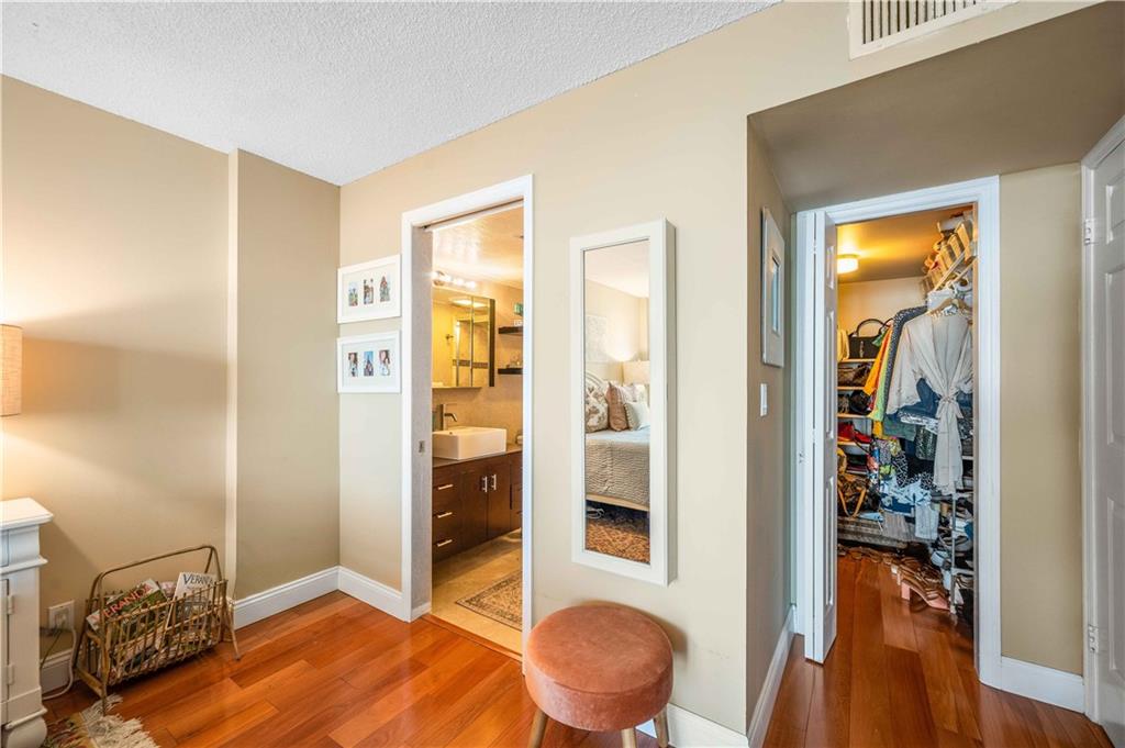 Nice size walk-in closet in master bedroom.