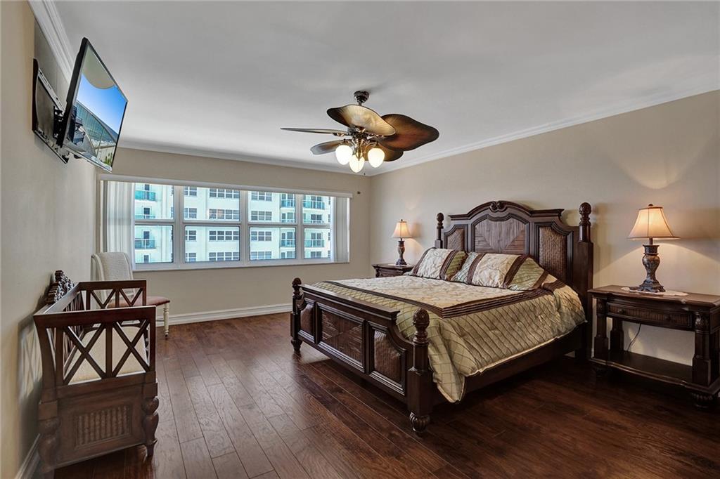 The primary bedroom has 3 closets; two are walk in closets.