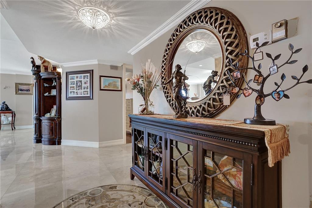  This corner apartment has a double door entry.