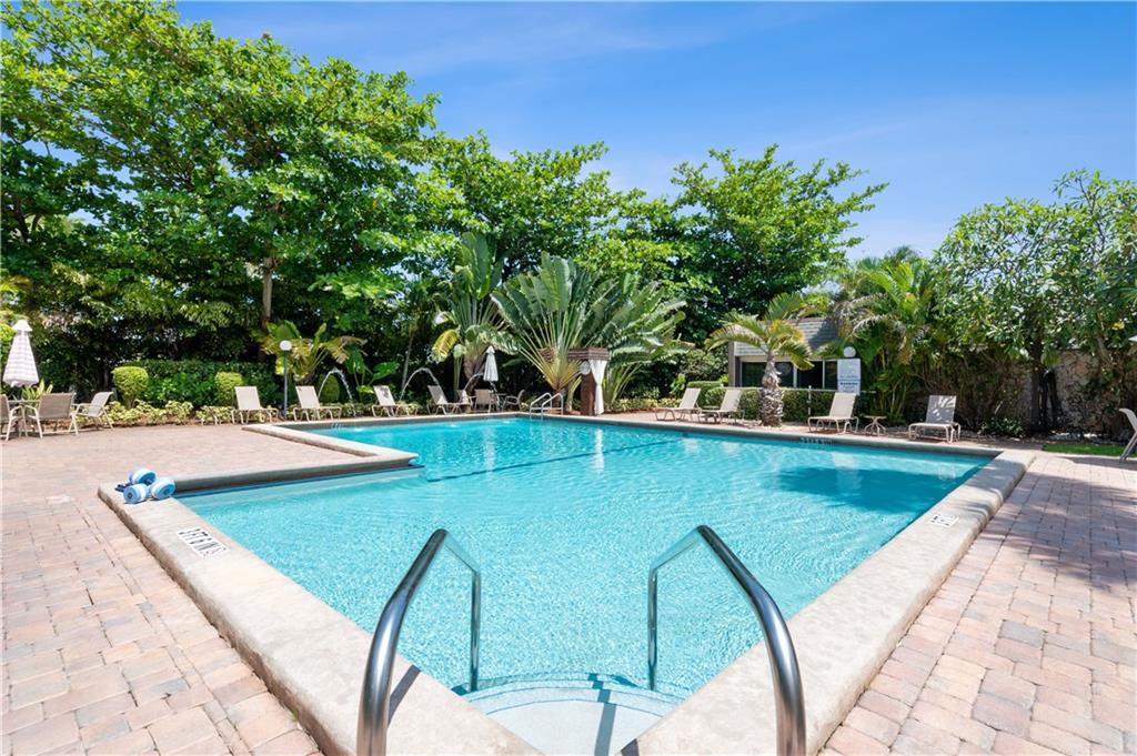 Heated pool with sun all day