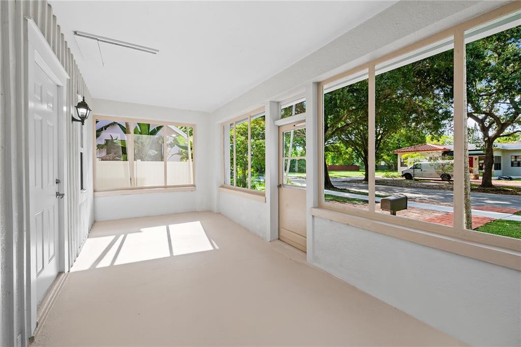 front porch overlooking quiet Monroe Street