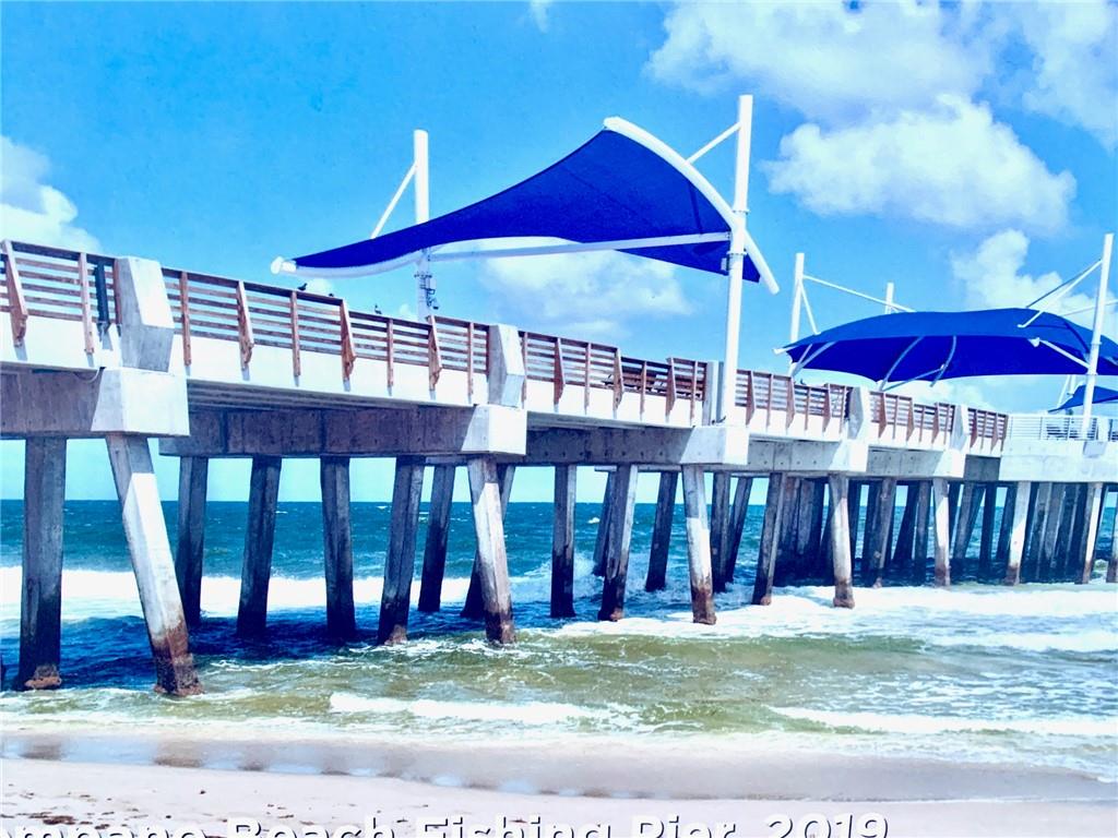 Pompano Beach Pier where there's lots of action and nightlife