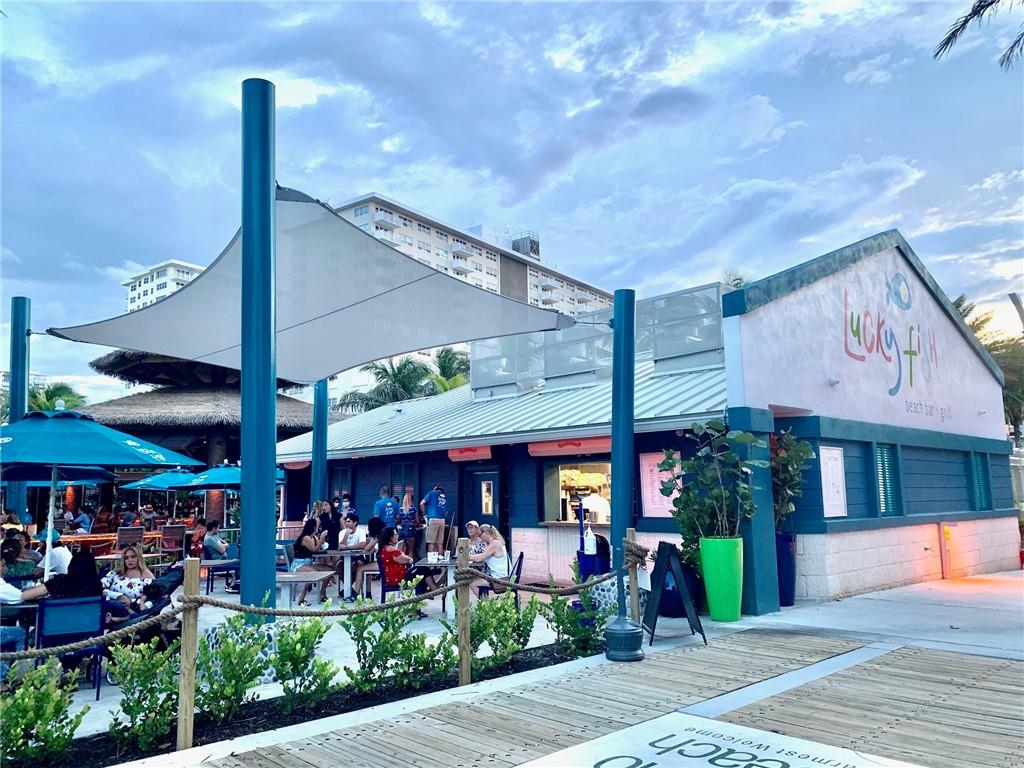 Enjoy Lucky Fish for casual dining with ;ive music most lights.