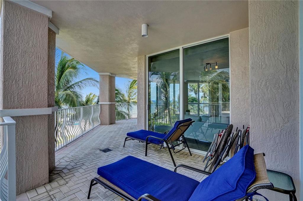 Balcony off living room.