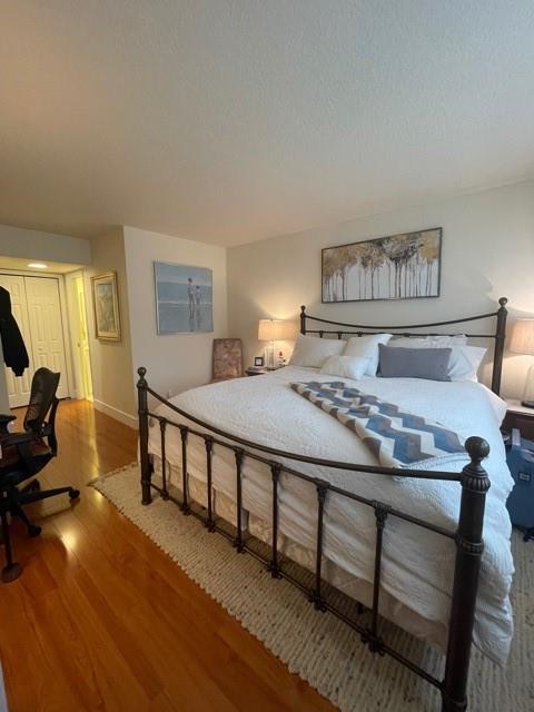 Master bedroom to walk in closet and second closet