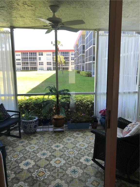 Patio with view to greenery and Intracoastal