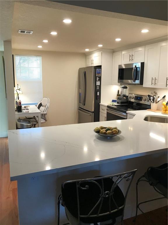Kitchen from living area