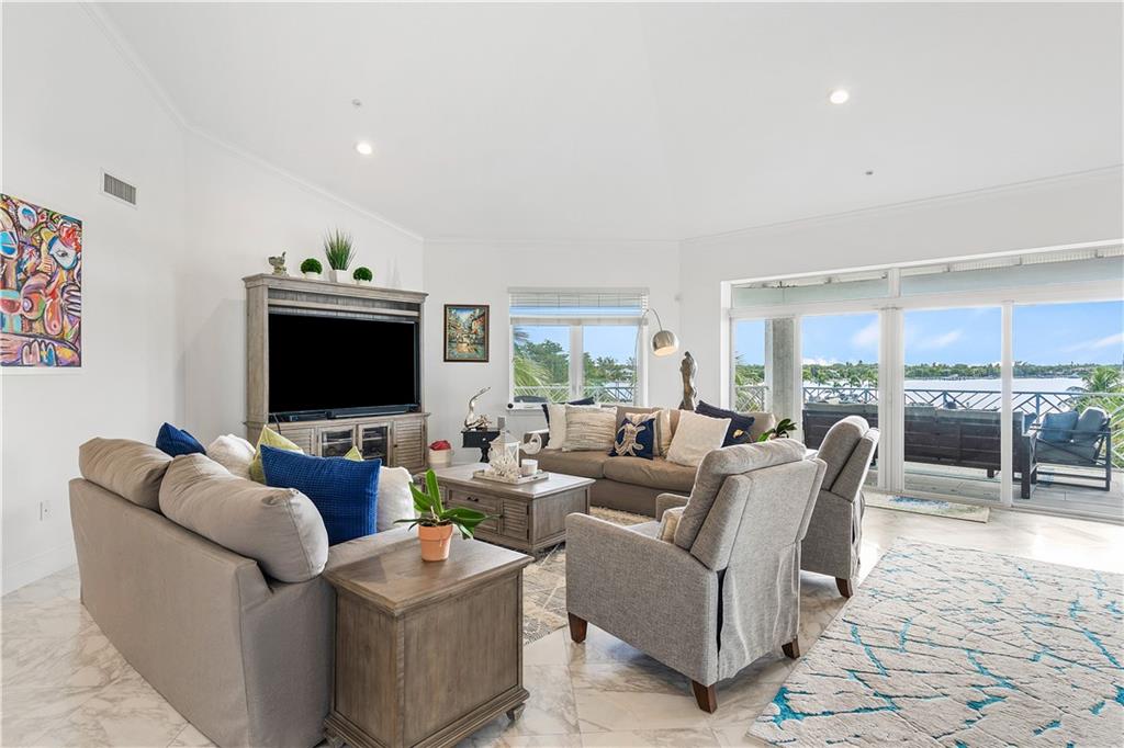 Main living space w/ Intracoastal Views