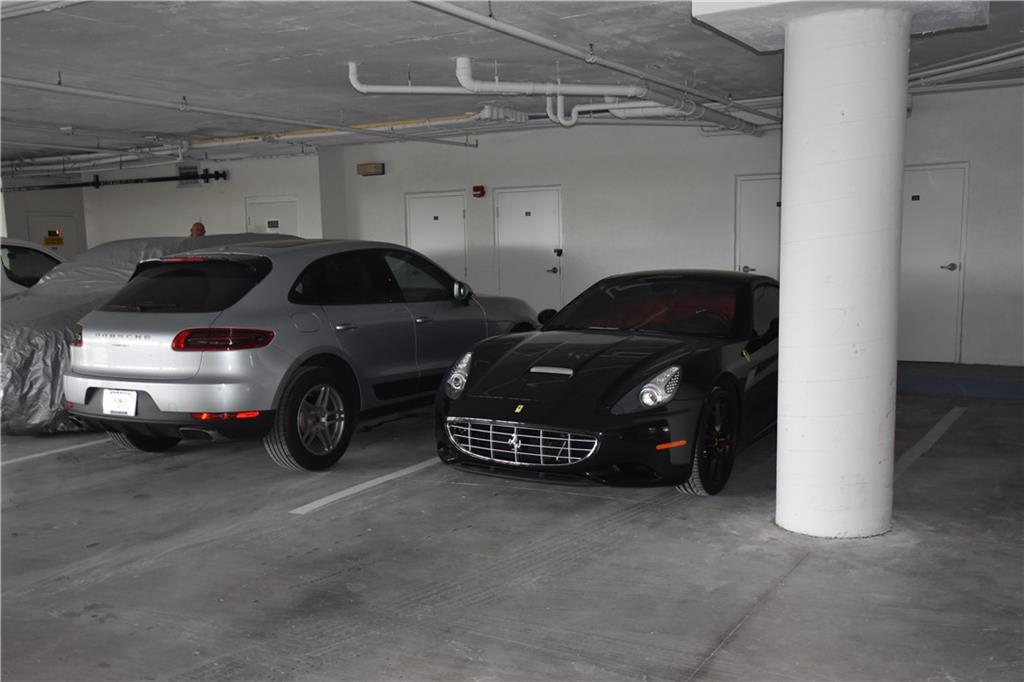 Plenty of space for 2 large cars and 8' by 6' storage 8' high