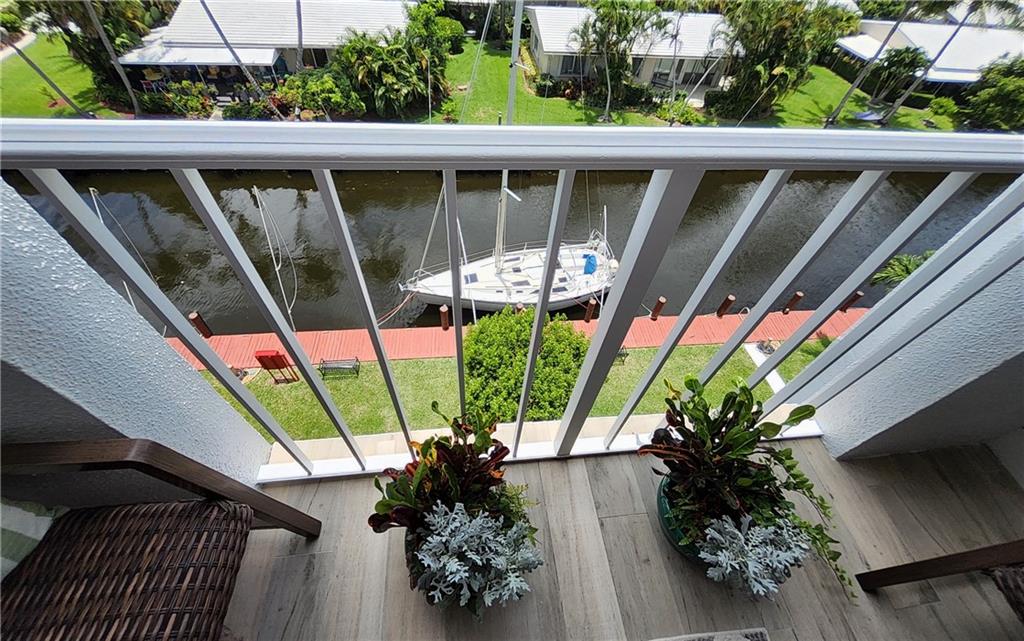 Looking down at canal