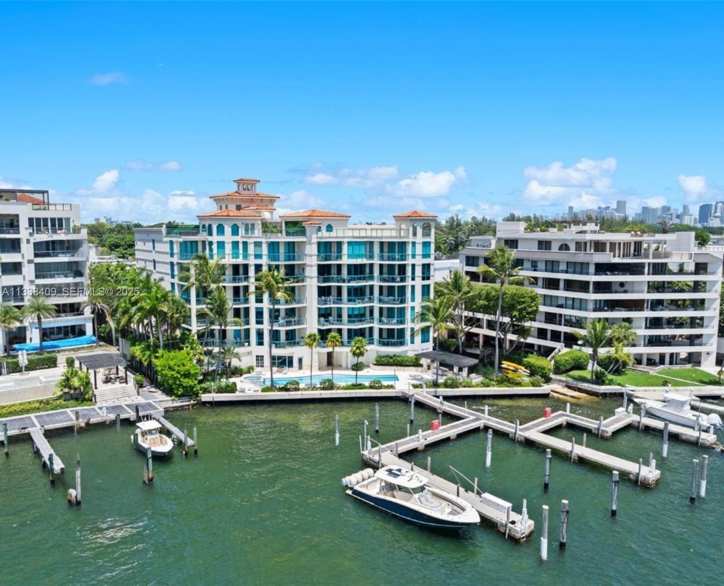 Private waterfront residence with only 10 units in the heart of Coconut Grove, right on Biscayne Bay with direct ocean access; deep-water Marina, dock 17 x 46 included and 3 parking spaces. This beautiful residence offers private foyer, high ceilings, impact windows, Poggenpohl kitchen, breakfast nook, 3 bedrooms-suite, 1 half bath, marble floors throughout, expansive terraces and beautiful views of Biscayne Bay. Amenities include 60 ft lap heated pool, Jacuzzi, fitness room, kayak launch and BBQ area. This boutique building offers tranquility and a wonderful lifestyle.