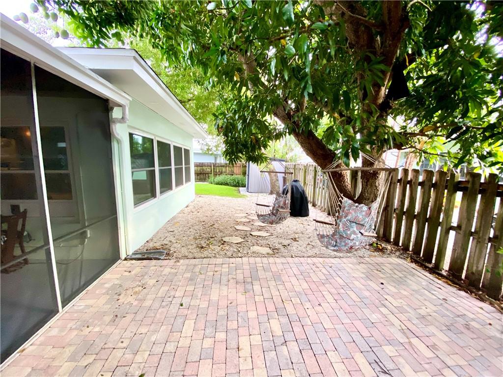 fully fenced yard, room for a small pool