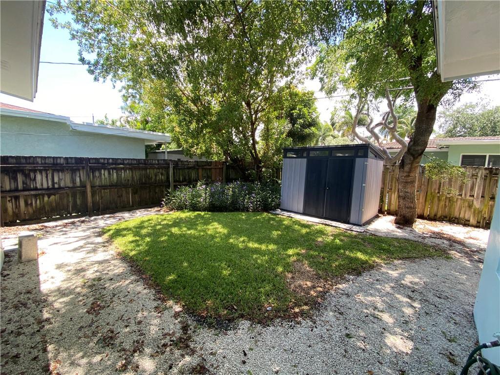 fully fenced yard, room for a small pool