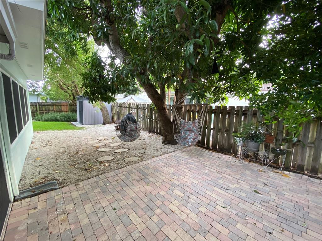 fully fenced yard, room for a small pool