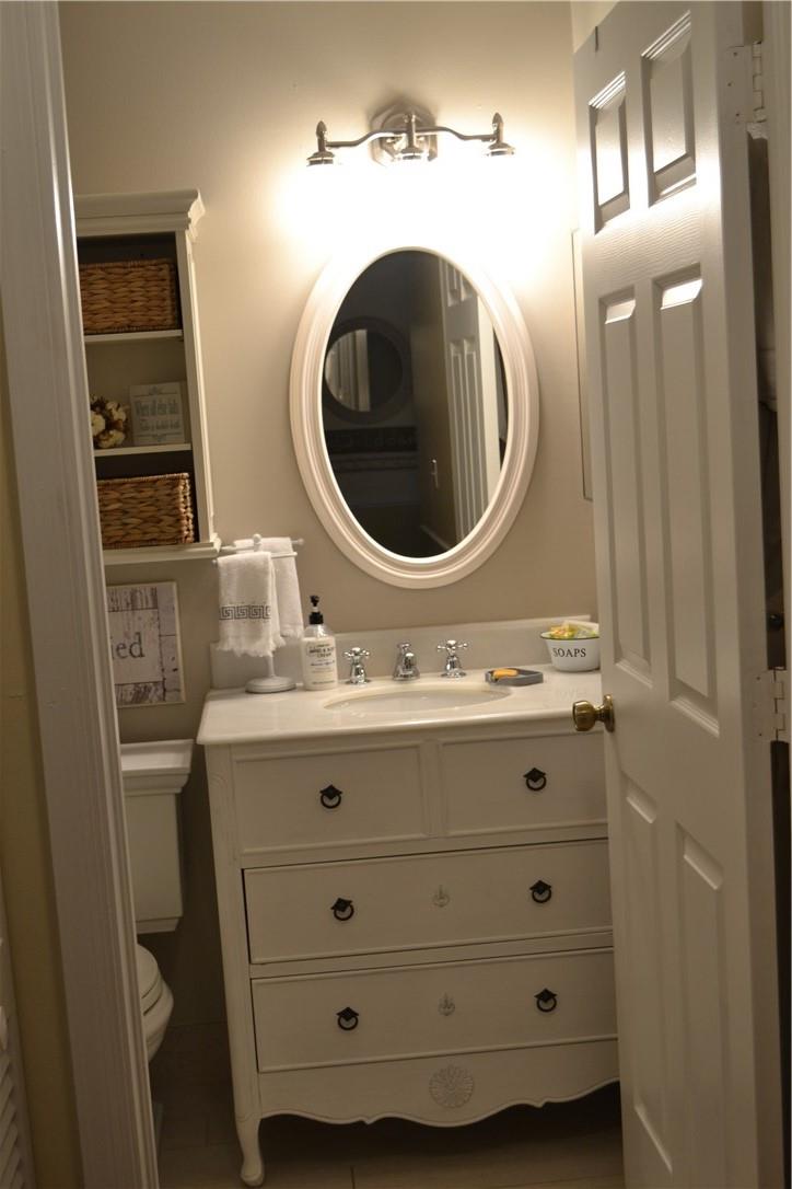 REMODELED GUEST BATHROOM VANITY