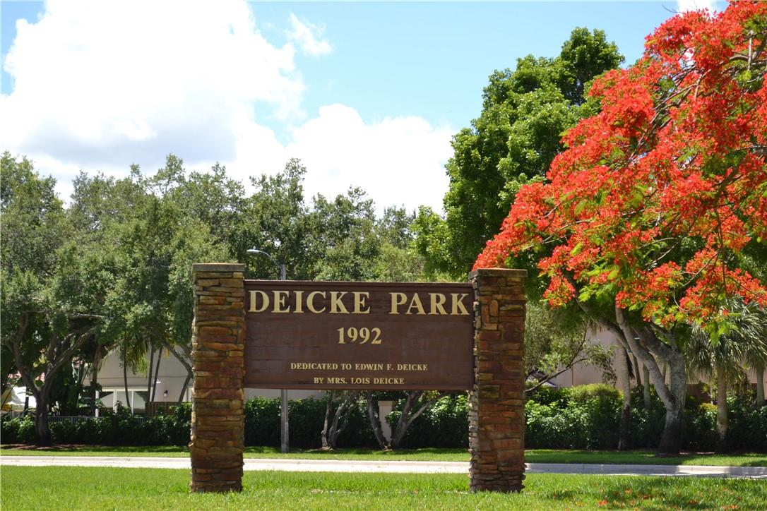 DEICKE PARK IS ON 12TH STREET AT THE  ENTRANCE TO BRIDGEWATER 2.  YOU COULD EASILY WALK TO  THE PARK.  ADDITIOINAL PICTURES OF THE PARK.