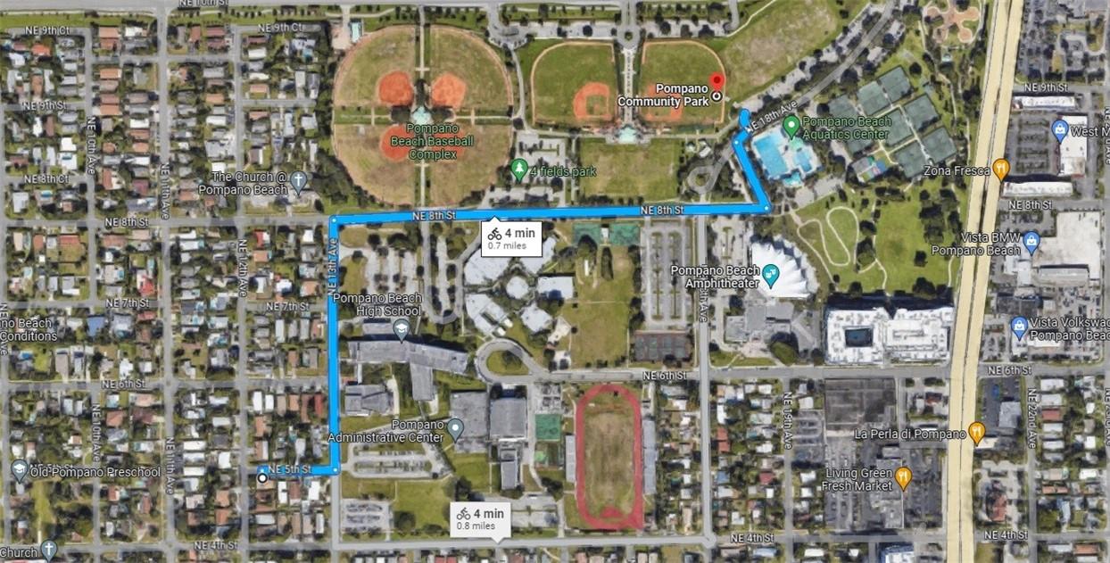 10 minute walk to park, swimming pool, tennis etc.