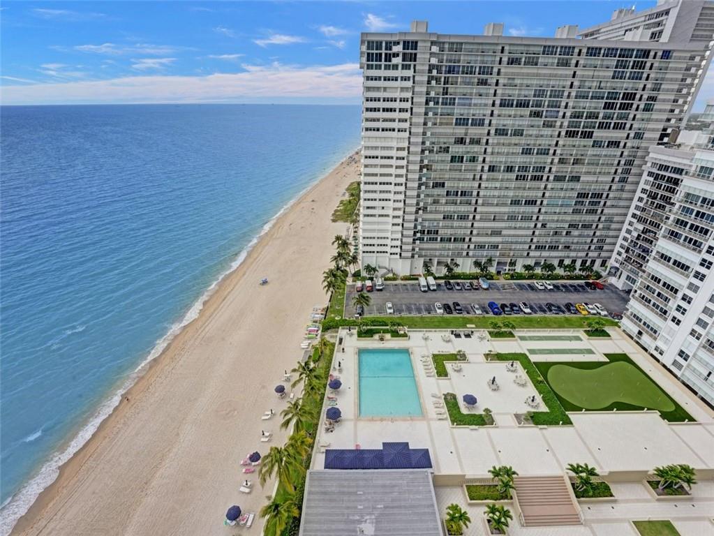 SE View from terrace down the beach
