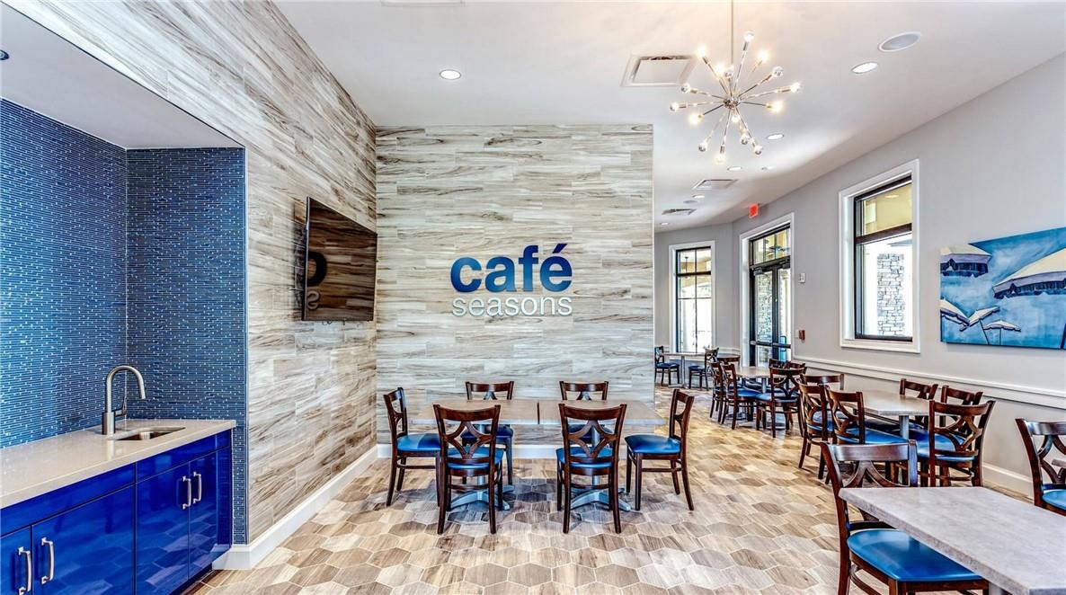 Clubhouse Cafe perfect for a snack while enjoying the active lifestyle the Four Seasons Community offers.