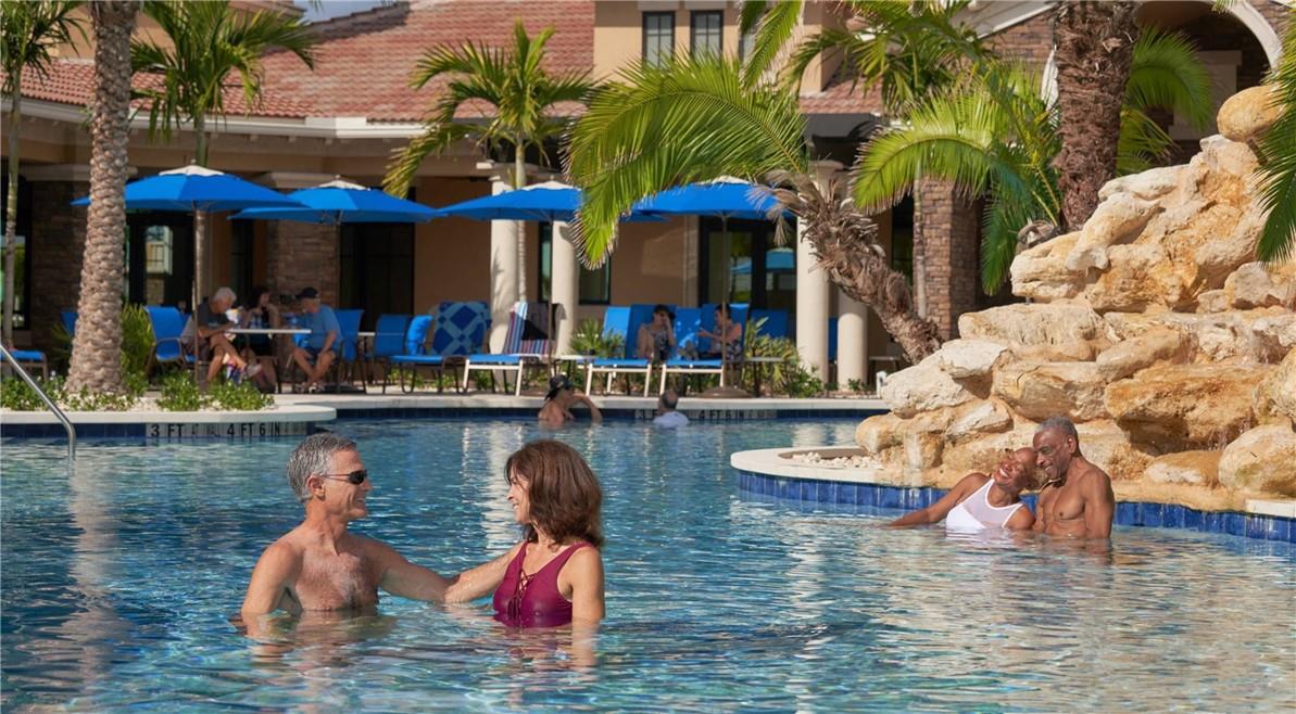 Take a dip in the resort style pool or attend one of the water aerobics classes!