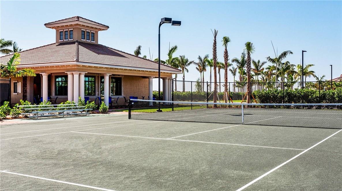 Challenge a friend to a match on the tennis courts or play some pickle ball.