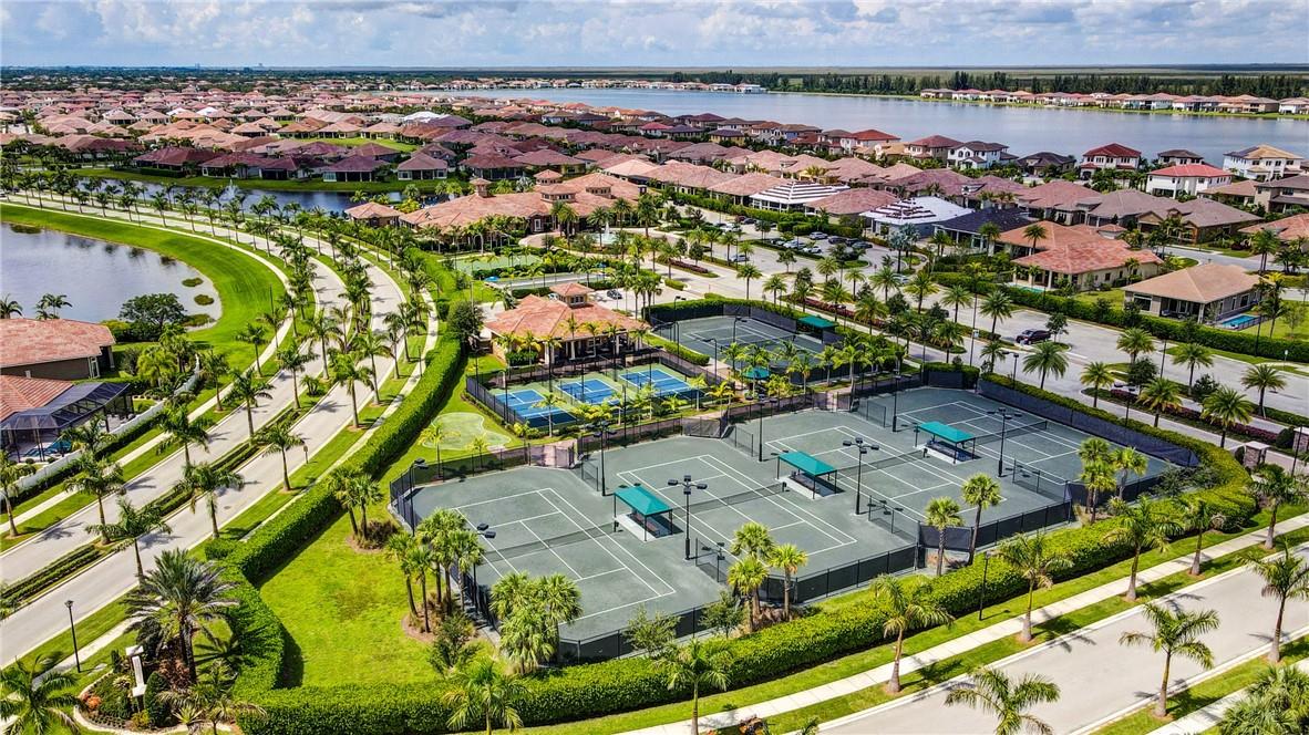 Aerial of Community Tennis Courts.