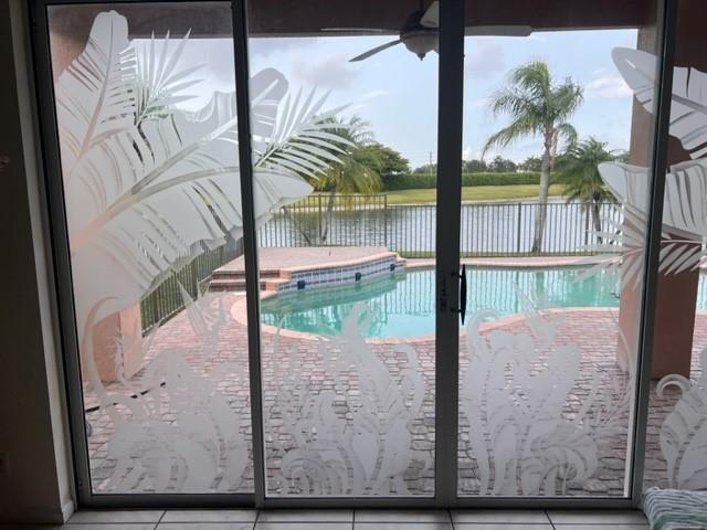 FROM FAMILY ROOM TO POOL VIEW