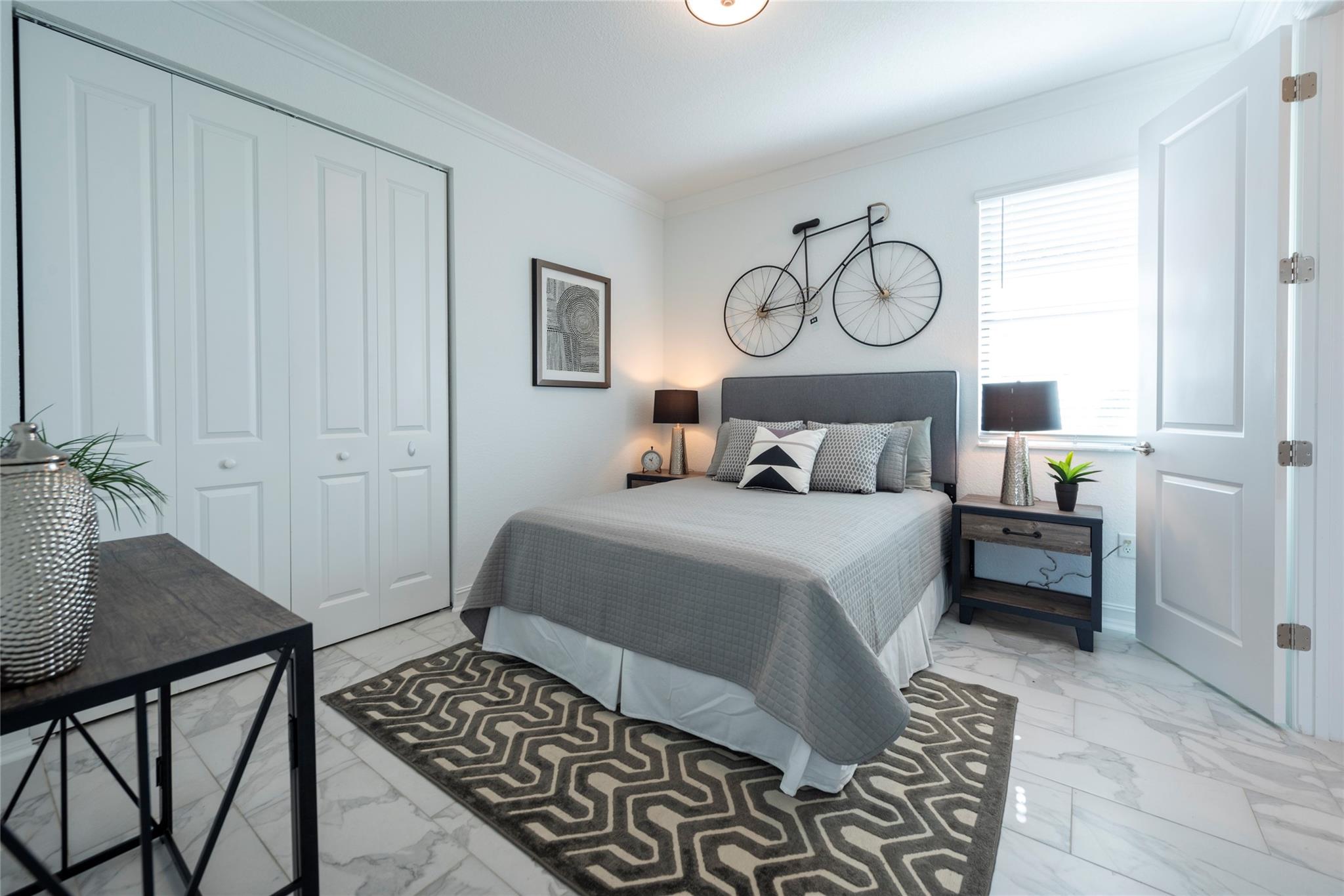 THIS WONERFUL 2ND FLOOR SPACIOUS BEDROOM HAS BEEN FRESHLY PAINTED, IS LIGHT AND BRIGHT AND CONNECTS WITH THE JACK AND JILL BATHROOM