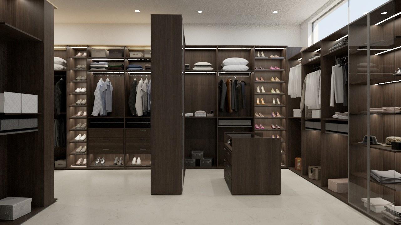 Master closet His and Hers