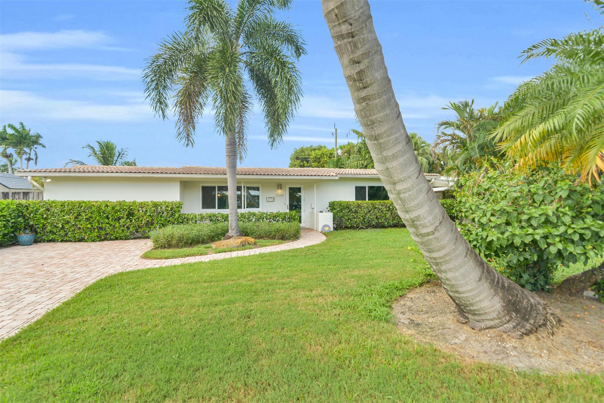 Close up front of home