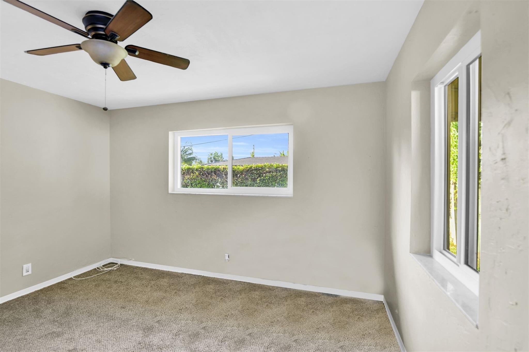 Terrazo floors underneath the carpet