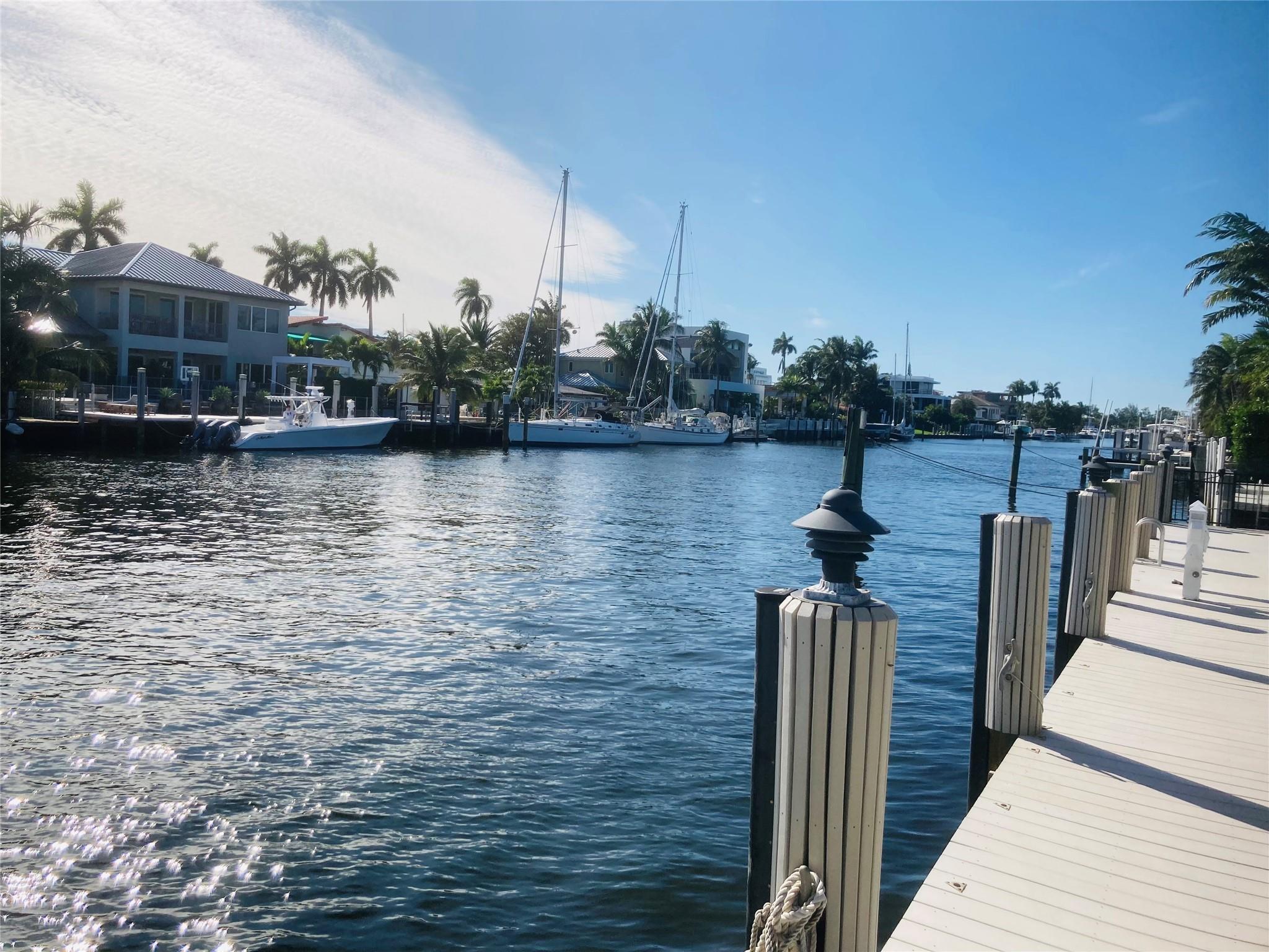 150' wide canal! Great for a catamaran!
