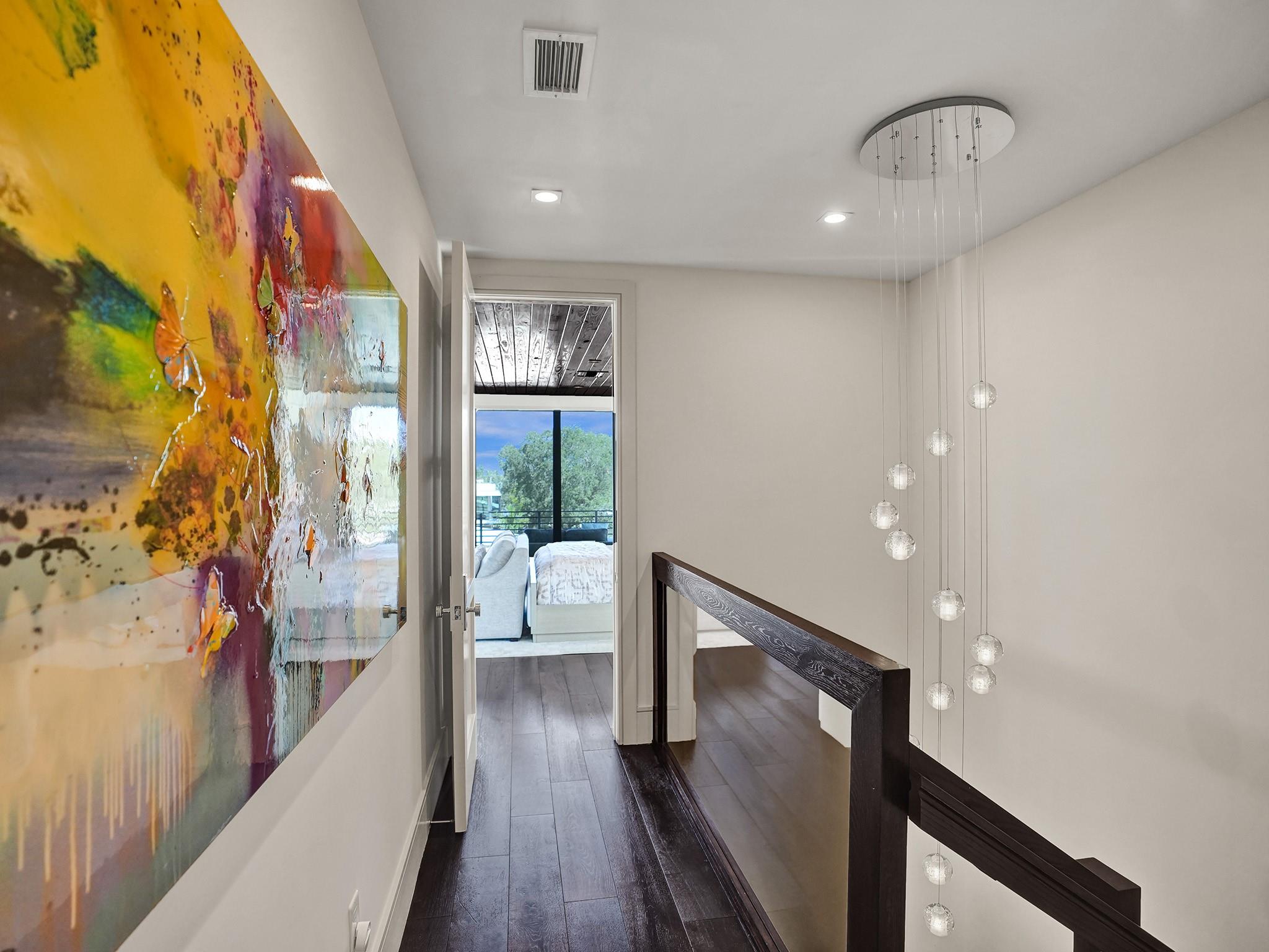 Hallway to Owners Retreat on the private third floor!