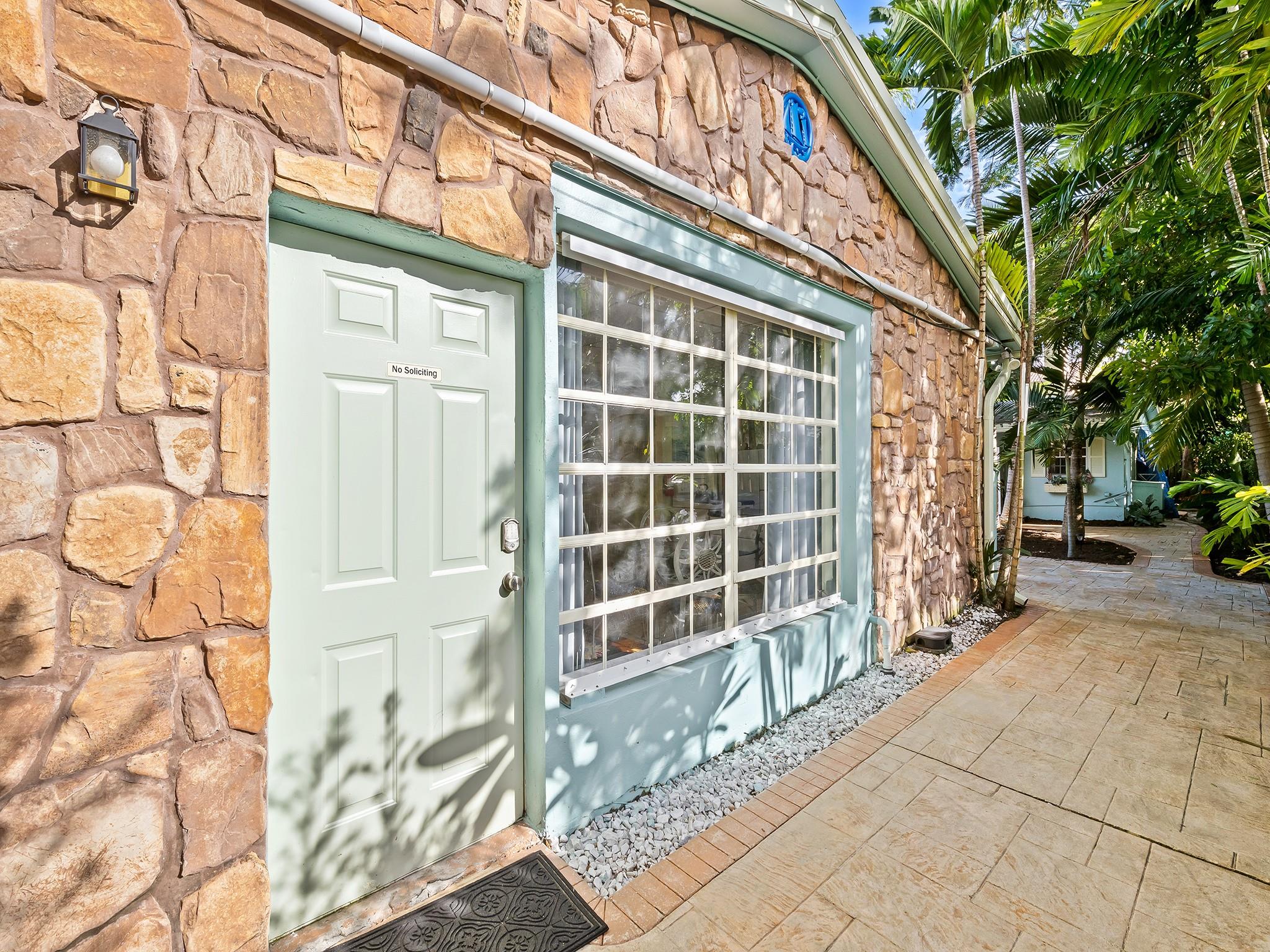 Guest quarters entrance