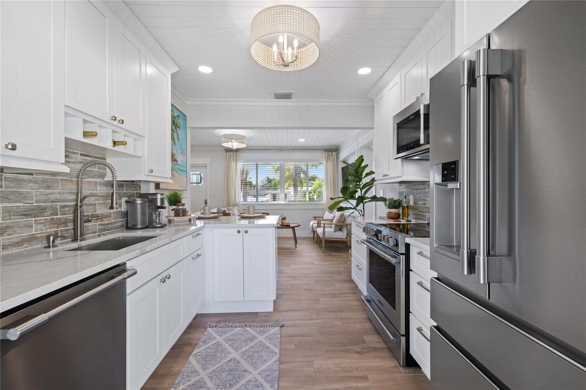 High-end kitchen appliances and finishes!