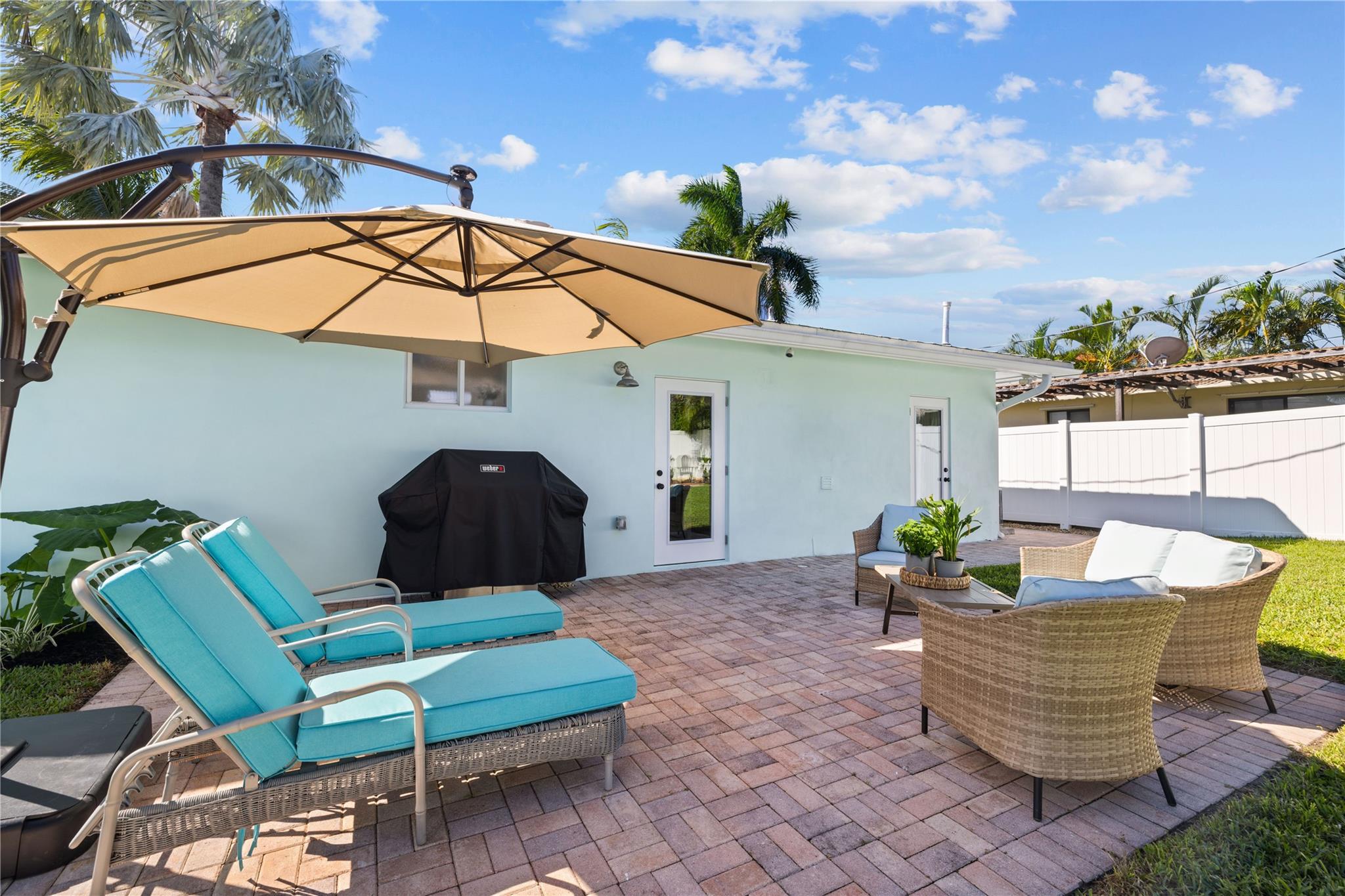 Enjoy your coffee on your backyard paver patio!