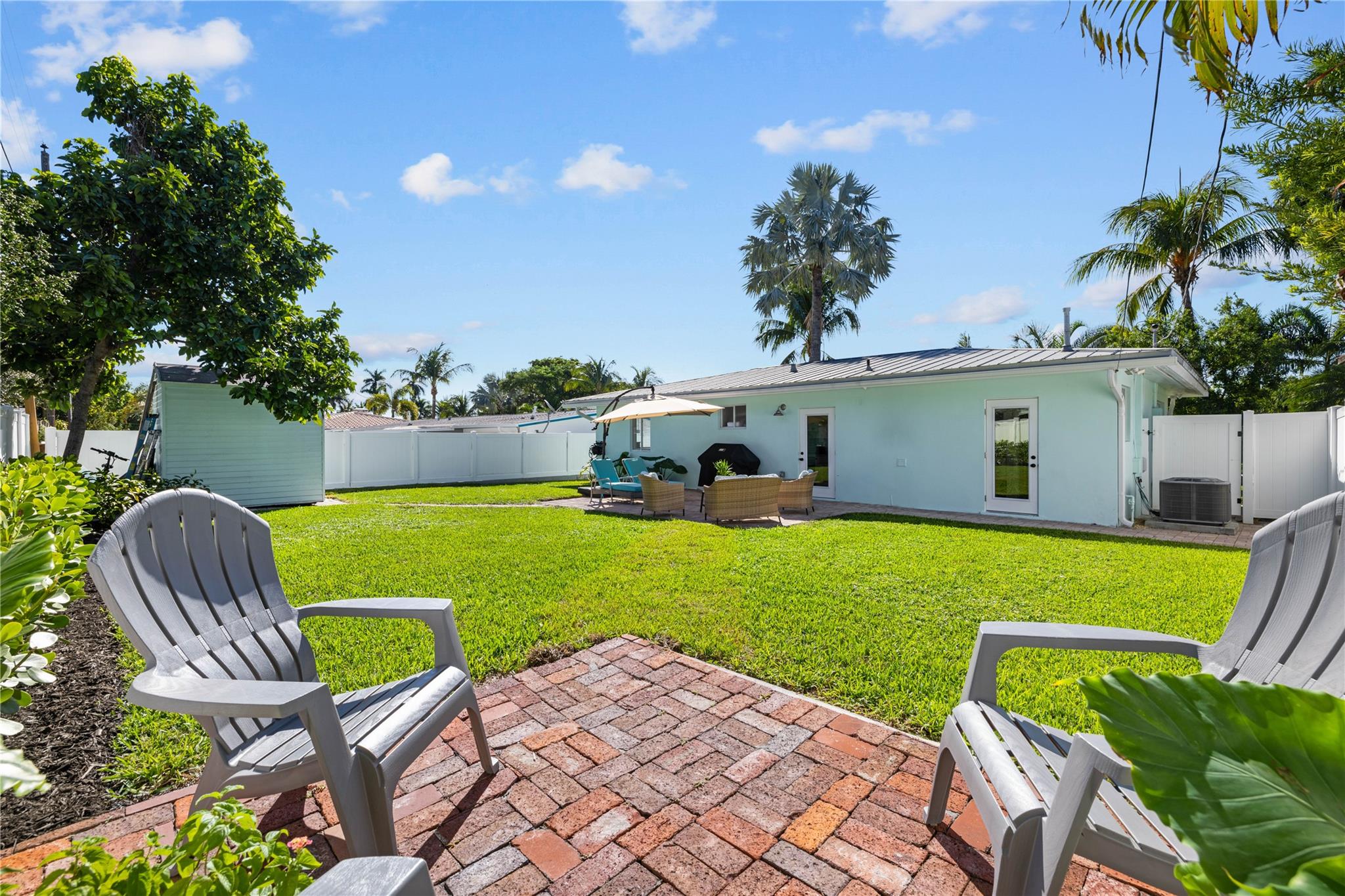 Perfect area for a fire pit for those cool Florida nights!