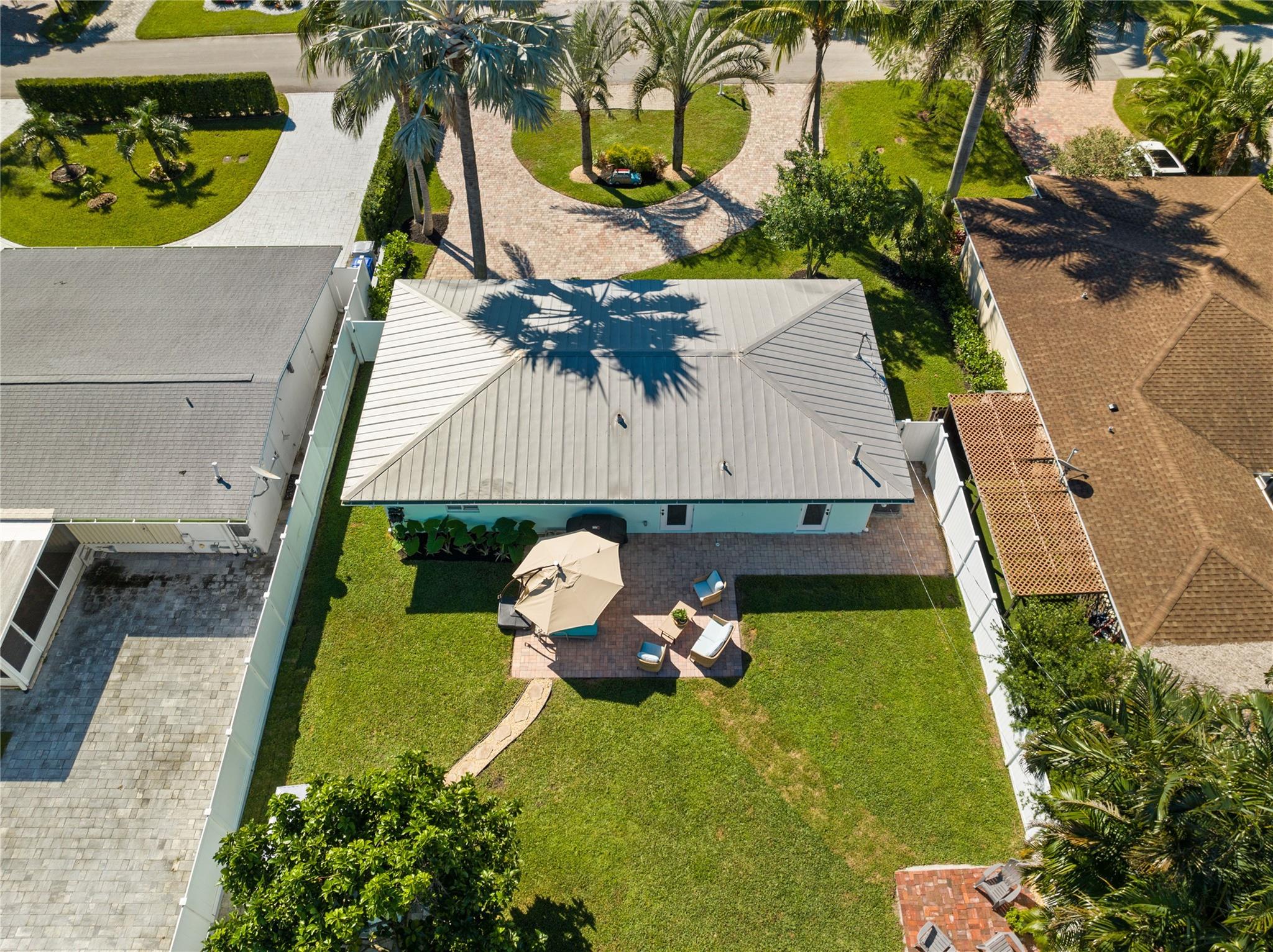 Aerial view of property