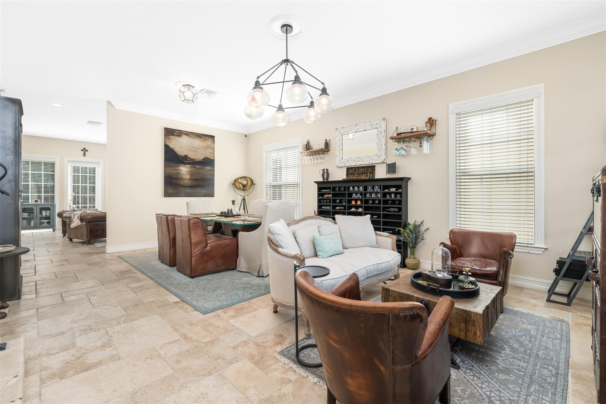 FRONT LIVING ROOM AND DINING ROOM VIEW