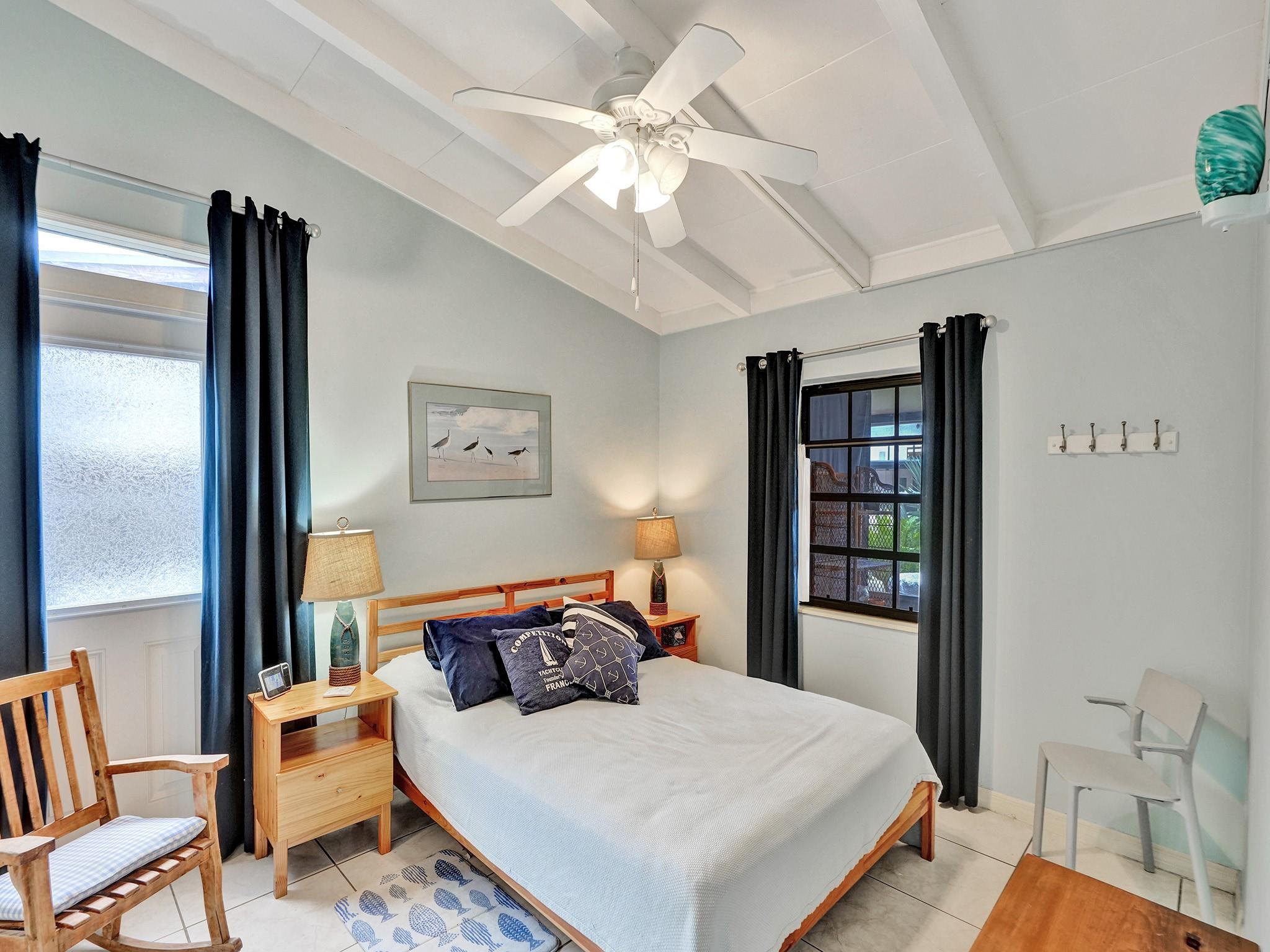 Bedroom 2 has a separate outside entrance