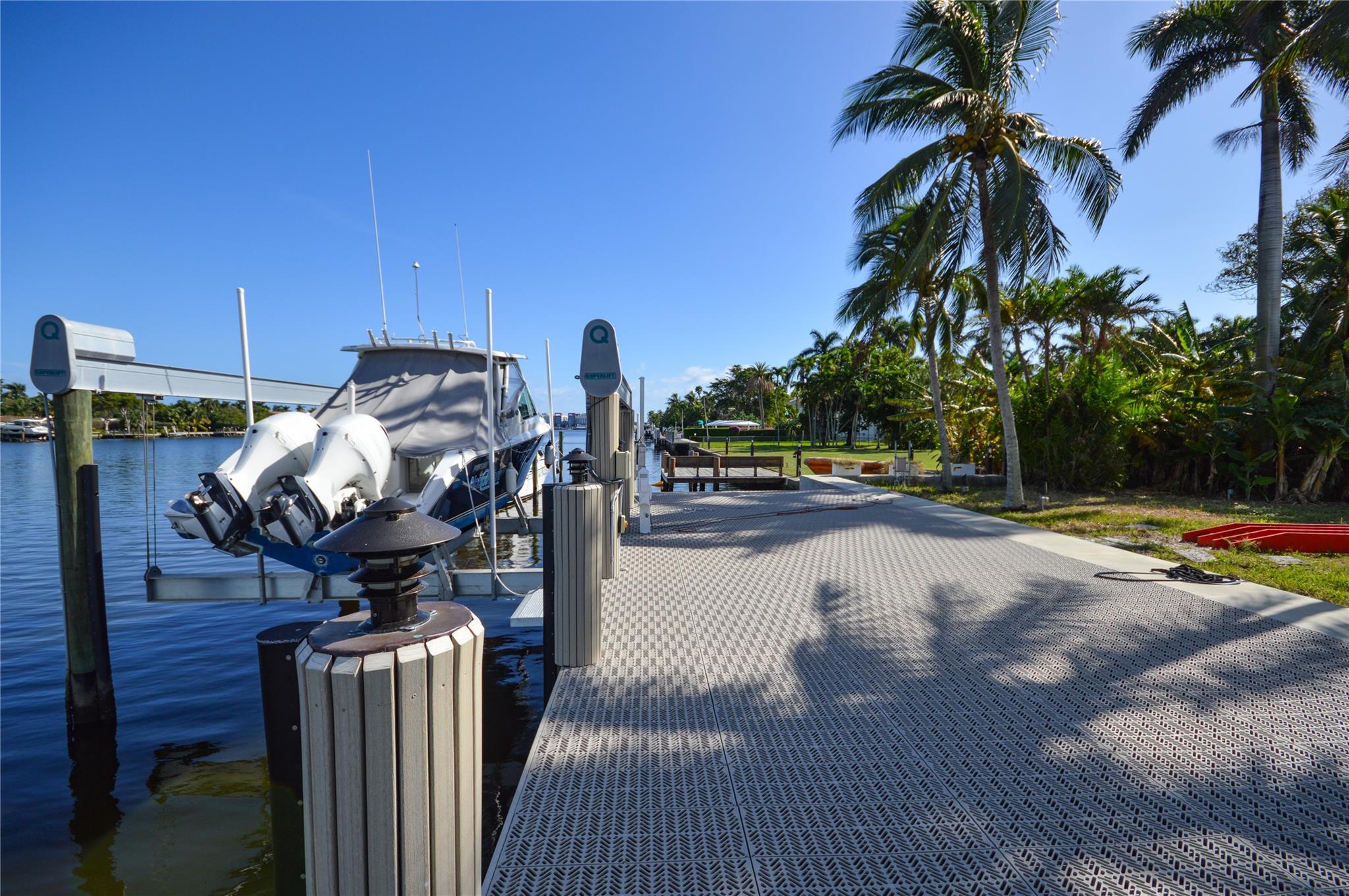 Thru-Flow reinforced composite deck using all #1 marine grade