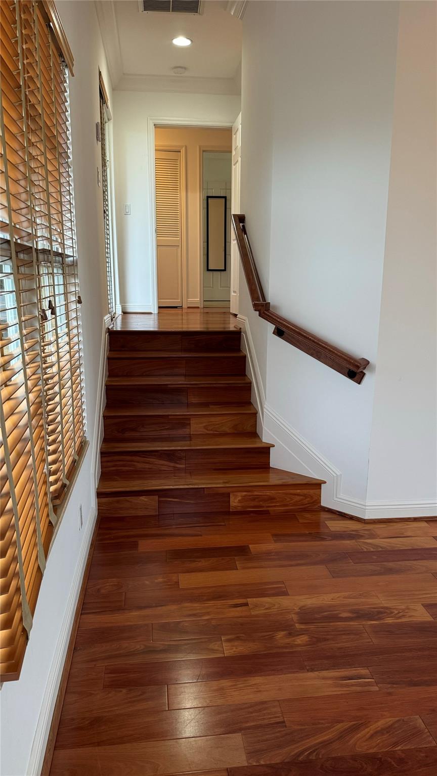 Private Stairs Separates From Rest Of Bedrooms For Secluded Master Bedroom
