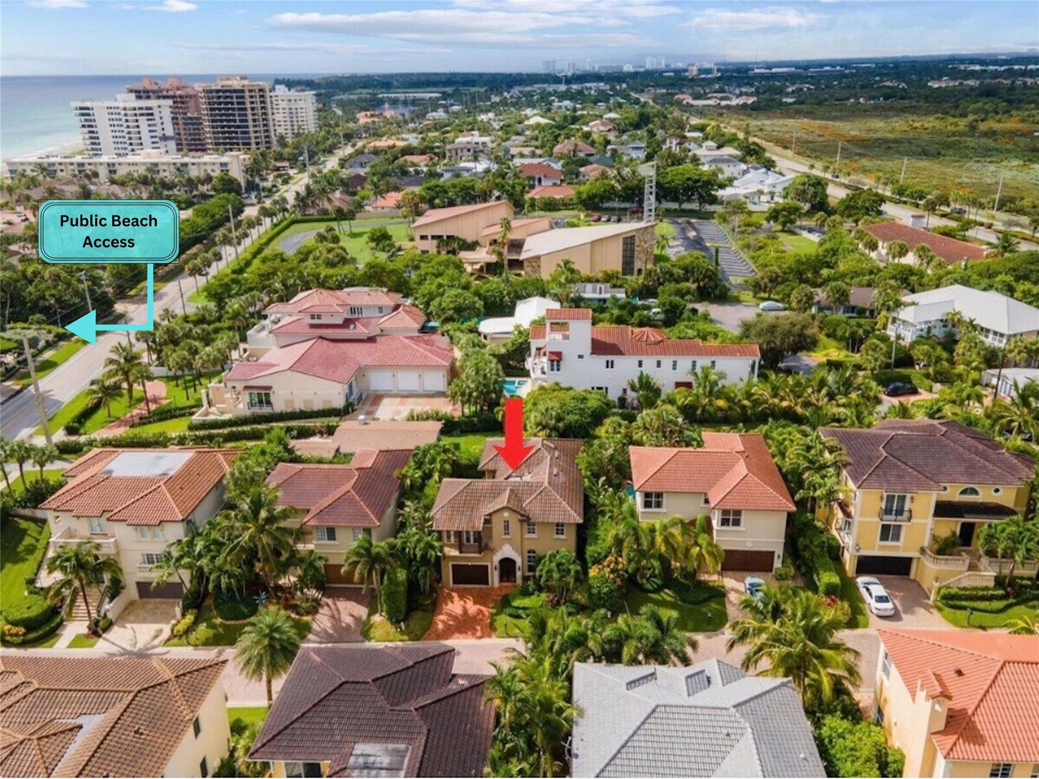 Front Of House Aerial View