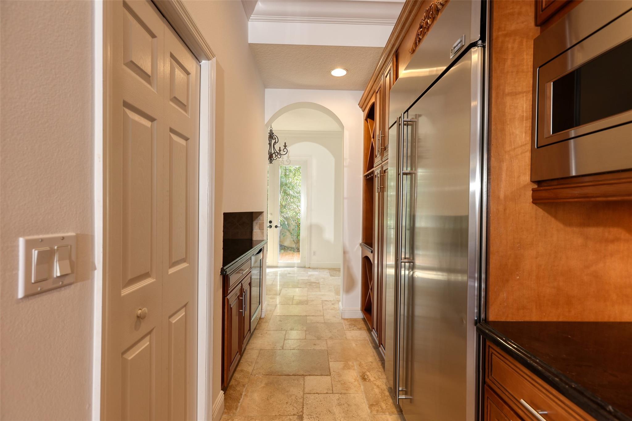Kitchen Corridor With Storage Closet