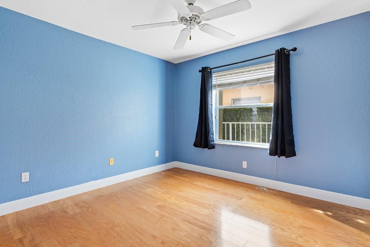 Spacious 3rd bedroom with wood flooring!