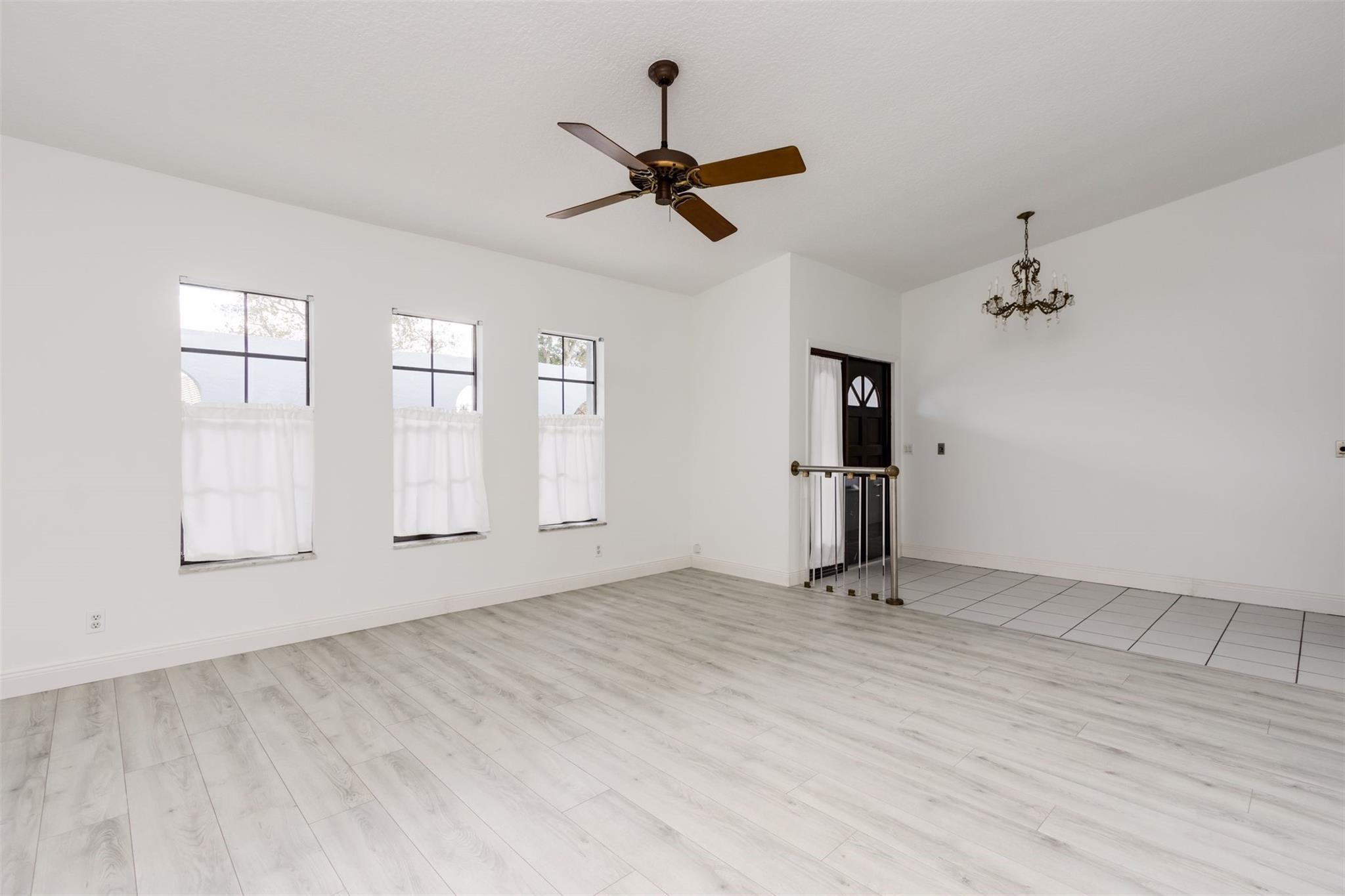 Living room looking toward foyer